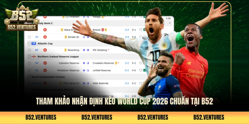 Tham khảo nhận định kèo World Cup 2026 chuẩn tại B52